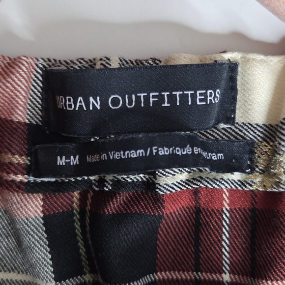 Urban Outfitters Plaid Bee Wrap Dress Jumper Size M Pleated Punk Goth Academia - Picture 8 of 11